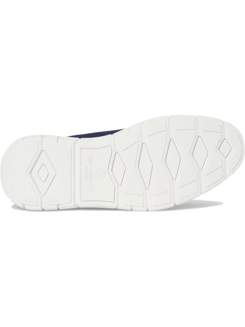 Marc Joseph Men's Navy Leather Slip On Round Toe Solid Comforts Oxfords Shoes